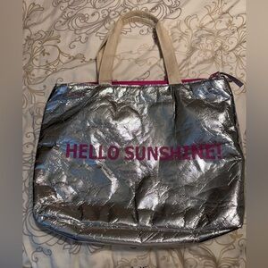 Hello sunshine cooler/tote 🩶🩷